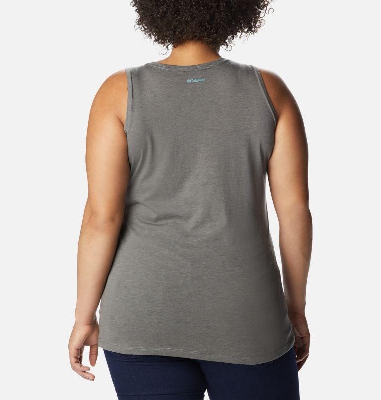 Women's Columbia Bluff Mesa Tanks Grey | Plus Size CA-Q608L